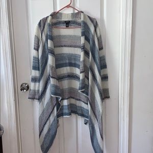 Rue 21 Blue Purple and White Cardigan